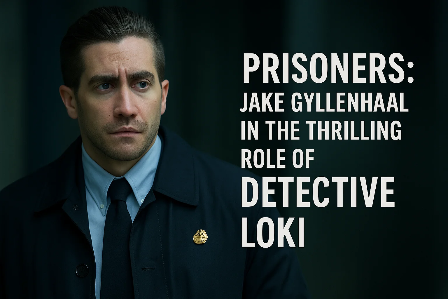 Jake Gyllenhaal as Detective Loki in Prisoners, portraying a determined and complex investigator.