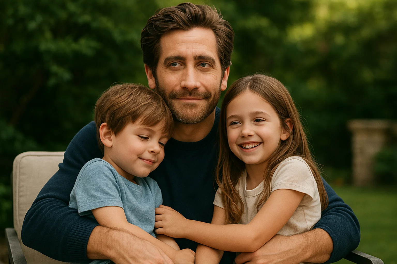 Jake Gyllenhaal spending a quiet moment with family, showcasing his balance between Hollywood fame and personal life.